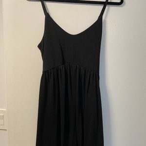 V-Neck Jersey Mini Cami Swing Dress